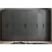 Resim Solo 8 Kapaklı Dolap Gardırop Füme 