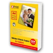Resim Zprint Epson Yazıcılar Için Yapışkanlı Sticker Fotoğraf Kağıdı A4 20 Yaprak 200 Gram 