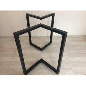 Resim İlgitrafik Masa Ayak Seti Sehpa Metal Ev Ofis Ayak Dekoratif Raf Retro Ayak 