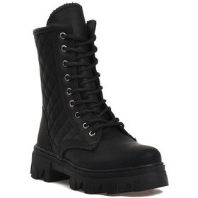 Resim Ayakmod 2323k-f Siyah Zümrüt İçi Polarlı Kız Çocuk Bot 001 