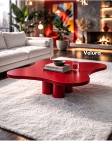 Resim Kelebek Orta Sehpa - Kırmızı Kırmızı 