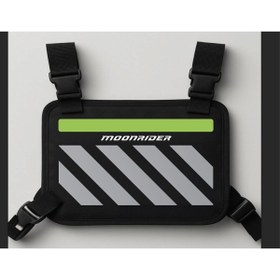 Resim Moonrider Motosiklet Göğüs Çantası Yelek Tipi Geniş Hacim unisex yeşil motorcu çantası günlük koşu çantası 