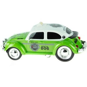 Resim Uzaktan Kumandalı 1:16 Ölçek Klasik Araba Vosvos Taxi Işıklı 
