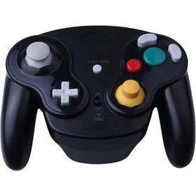 Resim Cbtx Ngc Gamepad Uyumlu Wii Siyah İle Uyumlu 2.4g Kablosuz Gamepad 