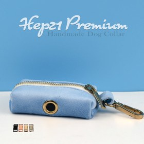 Resim Dog Collar Named Sky Blue Velvet Collar 595658 - Bag / S 