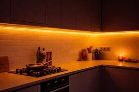 Resim Neon Led Şerit Sarı 5Metre DC 12V IP65 Dış Mekan Uyumlu Esnek Aydınlatma 