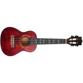 Resim Dmx Guitars Flame Series Concert Ukulele Cherry Flame 