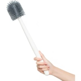 Resim Xinh Dikey Depolama Tuvalet Fırçaları ve Tutucu Temizleyici Seti Silika Banyo Tutkal Kıllar İçin Tuvalet Fırçası Tutucular (Yurt Dışından) 