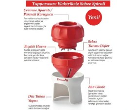Resim Tupperware Sebze Spirali Handy Spiral Julyen Doğrayıcı Hsgl 