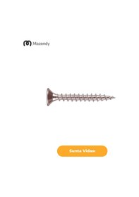 Resim Sunta Vidası Galvanizli 3,5x16 Mm 100 Adet - 