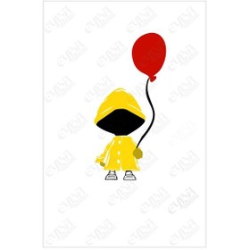 Resim Pennywise Kayıp Çocuk Sticker 1 Adet 7x15cm 