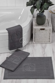Resim Liva - Antrasit 3'lü Ayak Havlusu - Antrasit / 50*70 