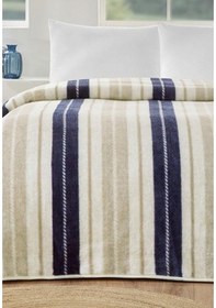 Resim Özdilek Prime Tek Kişilik Battaniye 155x215 -marine Line Bej Bej 
