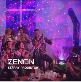 Resim Zenon Smart Starry Light-Blth+Müzik+7 Farklı Ambians Projektör 