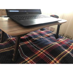 Resim İZMİR ALİNDA MOBİLYA Katlanır Laptop Kahvaltı Sehpası Hasta Servis Masası 
