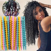 Resim 26 Parça, DIY Saç Maşası Seti, Isısız ve Yumuşak Saç Bukleleri için Kolay Şekillendirme, Esnek ve Hasarsız, Rastgele Renkler, Anneler Günü İçin Harika Hediye Fikri 