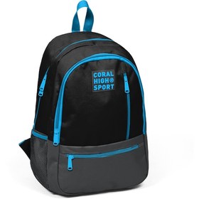 Resim Coral High Sport Siyah Gri Üç Bölmeli Sırt Çantası 23458 
