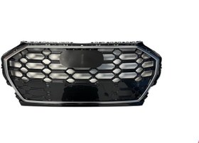 Resim Audi Q5 Ön Panjur (Parlak Gri-mat Krom Çerçeve) 2021 Sonrası Uyumlu 
