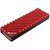 Resim Yuntech01 Kırmızı Gri M.2 2280 Ssd Soğutucu, Pasif Isı Dağıtıcı, Bilgisayar Sabit Diski Soğutma Eki, Dayanıklı Malzeme İle Yapıldı 