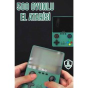 Resim 3.5 Inç Ekran 1000 Oyunlu Oyun Konsolu El Atarisi Miüzik Dinleme ve Kitap Okuma 