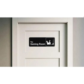Resim Gaming Room Sign - Oyuncu Odası Tabelası - Gamer Dekor - Oyunculara Özel Siyah 