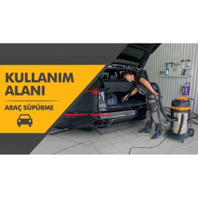 Resim Safran Sanayi Tipi 3 Motorlu Islak Kuru Süpürge 3600w | Dwc 723 