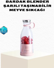 Resim Kablosuz Taşınabilir Mini Blender Usb Şarjlı, 1200mah 
