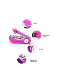Resim Spring Come Mini Kolay Seyehat Ve Ev Tipi El Dikiş Dikme Makinası Lisinya 