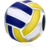 Resim 1 adet spor serisi moda ve voleybol esinli kolye boncuğu, günlük kullanım veya doğum günü hediyeleri için takı yapımı bileklik veya kolyeler için uygun 