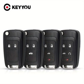 Resim Opel Vauxhall Insignia Astra Mokka için KEYYOU Flip Uzaktan Kumandalı Araba Anahtarı Kılıfı Buick HU100 Blade 