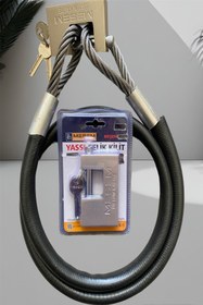 Resim PADRİ motorsiklet 1,5 metre 14 mm Kesilmez Çelik Halat Motorsiklet Bağlama Halatı Motosiklet çelik kilit 