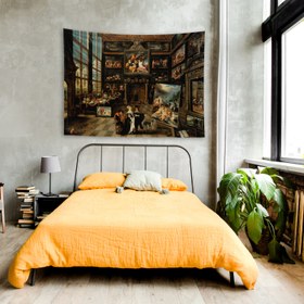 Resim Interior of a Collector's Gallery of Paintings and Objets d'Art Duvar Örtüsü - 100 cm x 135 cm 