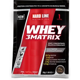 Resim HARDLİNE Whey 3Matrix Çikolata 30g 