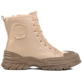 Resim Bej İçi Kürklü Kadın Bot Serpentis Z Bej 