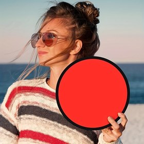 Resim 2 adet Katlanabilir Fan Seti - UFO Plaj Partisi Aleti, Romantik Tropikal Stil, Kumaş Malzeme, Cadılar Bayramı, Noel ve Yeni Yıl Hediyeleri için İdeal, Kompakt ve Depolama için Kolay 