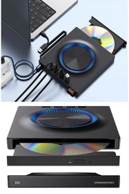 Resim GridTech USB 3.0 Harici CD/DVD Yazıcı ve Okuyucu Çoklu Kart Okuyucu USB Hub Harici Optik Sürücü 