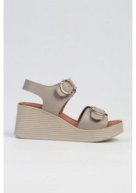 Resim Pierre Cardin Pc-7213- 3807 Vizon-kadın Dolgu Topuk Ayakkabı 001 