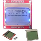 Resim Nokia 5110 Lcd Ekran - Mavi Aydınlatmalı - Kırmızı Model 