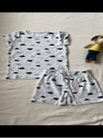 Resim YONCAKİDS Unisex Bebek Yazlık Pijama Şort Takımı 