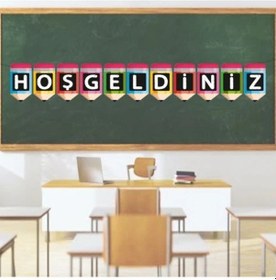 Resim Dekoratif Banner Hoşgeldiniz Yazı Asma Okul Süsü Okul Açılış Diğer 