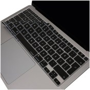 Resim McStorey Macbook Air M1 Klavye Kılıfı Türkçe Q Baskı A2179 A2337 ile Uyumlu Roze Altın 