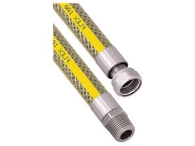 Resim MarkEntegra Doğalgaz Bağlantı Fleksi Hortum - Extra Korumalı, 2 Metre 