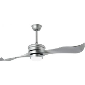 Resim Oğuzhan Didim Mat Gümüş - 132 cm . Aydınlatmalı ve Uzaktan Kumandalı Tavan Vantilatörü 