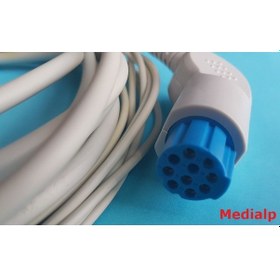 Resim Datex Ohmeda Ekg Kablosu 5 Lead Çıtçıt ve Klips Uçlu 