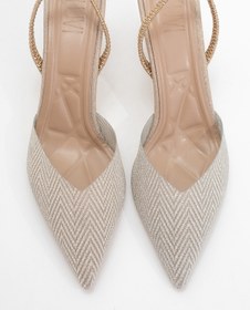 Resim Luvi Shoes Renos Altın Kum Sim Sivri Burun Kadın Topuklu Abiye Ayakkabı Altın 