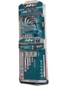 Resim Long Tork Alyan Anahtarı 9 parça Yıldız Alyan Seti 