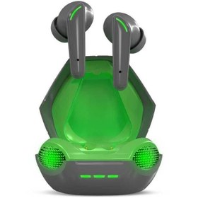 Resim Polosmart PGS104 Kablosuz Kulak İçi Dokunmatik Bluetooth 5.3 Gaming Oyuncu Kulaklık Gri 