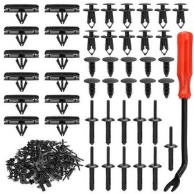 Resim Jeep Wrangler İçin Perçin Klipsleri - 121 Adet Tampon Çamurluk Bağlantı Elemanı 