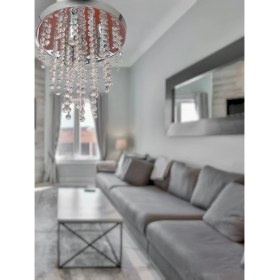 Resim Teknotrust Kristal 3'lü Modern Salon,hol, Mutfak, Yatak Odası, Çocuk Odası Avize 