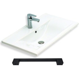 Resim Teta Home Yalova 65 Cm Mdf Banyo Dolabı Seti Antrasit-beyaz Antrasit - Beyaz 